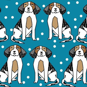 beagle // cute dog illustration dog breed dog pet dog illustration pattern