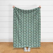 dachshund // mint dog pastel cute dots dog pet breed sausage dog doxie dog illustration pattern for fabric