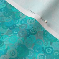 Flowerbutton - Turquoise