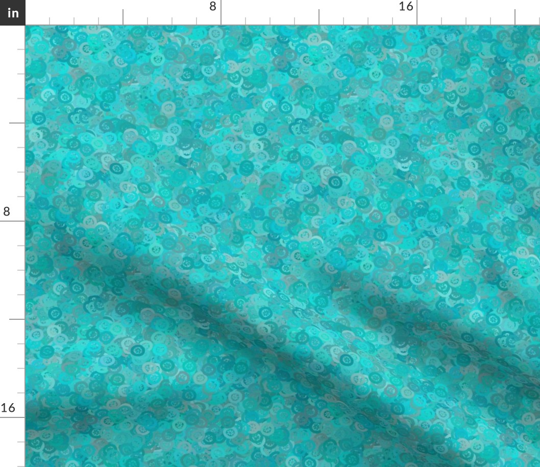 Flowerbutton - Turquoise