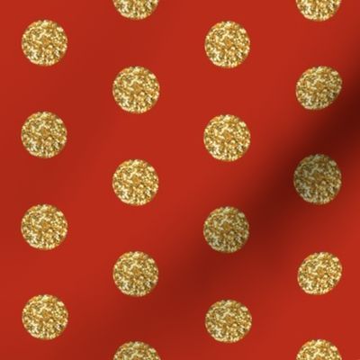 Christmas Red Glitter Dots Beaucoup!