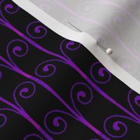 Curlstripe - Black and Violet