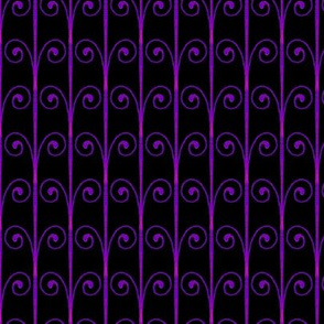 Curlstripe - Black and Violet