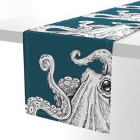 teal octopus wall hanging