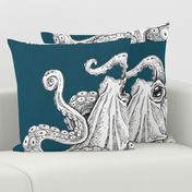 teal octopus wall hanging
