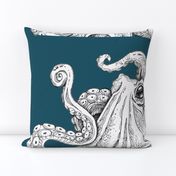 teal octopus wall hanging