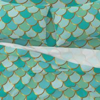 Sea Green Mermaid Tail (6 inch scale)