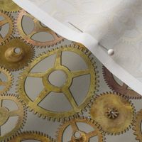 Steampunk Gears on Silver