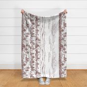 Brown Greyhound Toile Panel/Border