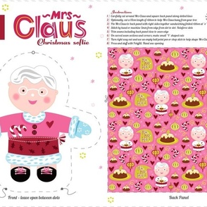 Mrs Claus Loves Plum Pudding Doll Pattern