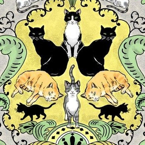 Cats I Have Loved Damask