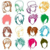 Anime hairstyles Fabric byancapandrea