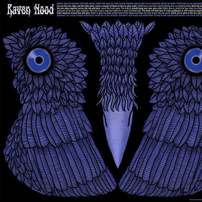 Raven Hood - child size, small