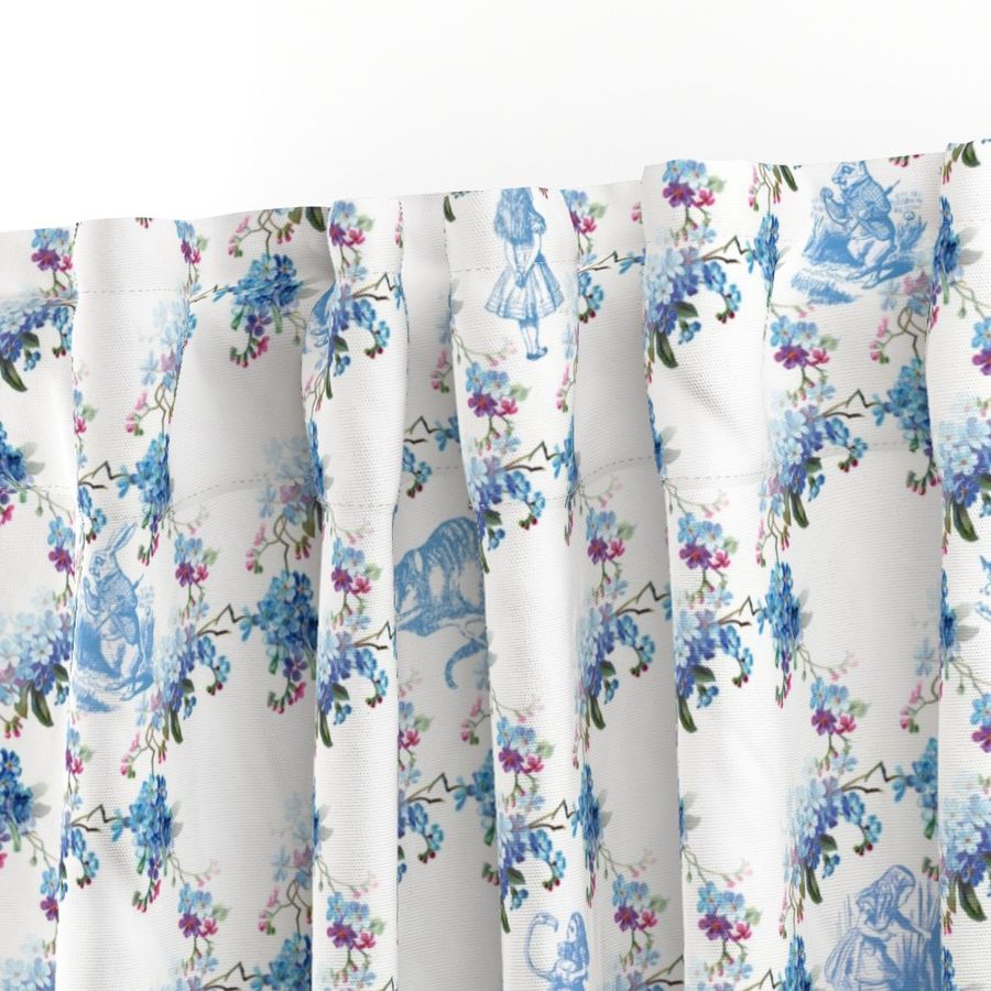 Alice in Wonderland Blue Floral