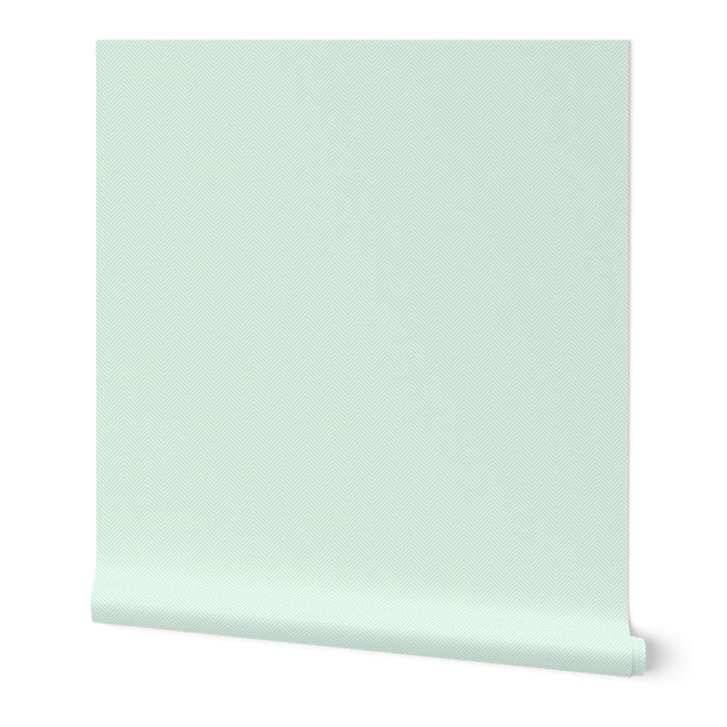 herringbone SM ice mint green