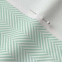 herringbone SM mint green