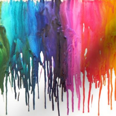 Melted Crayon Rainbow