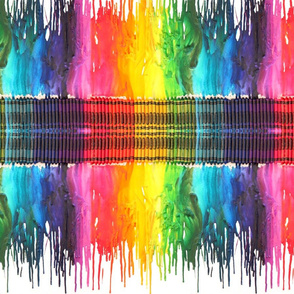Melted Crayon Rainbow