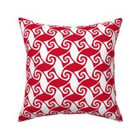 Christmascolors peppermint swirl trellis