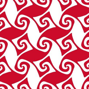 Christmascolors peppermint swirl trellis