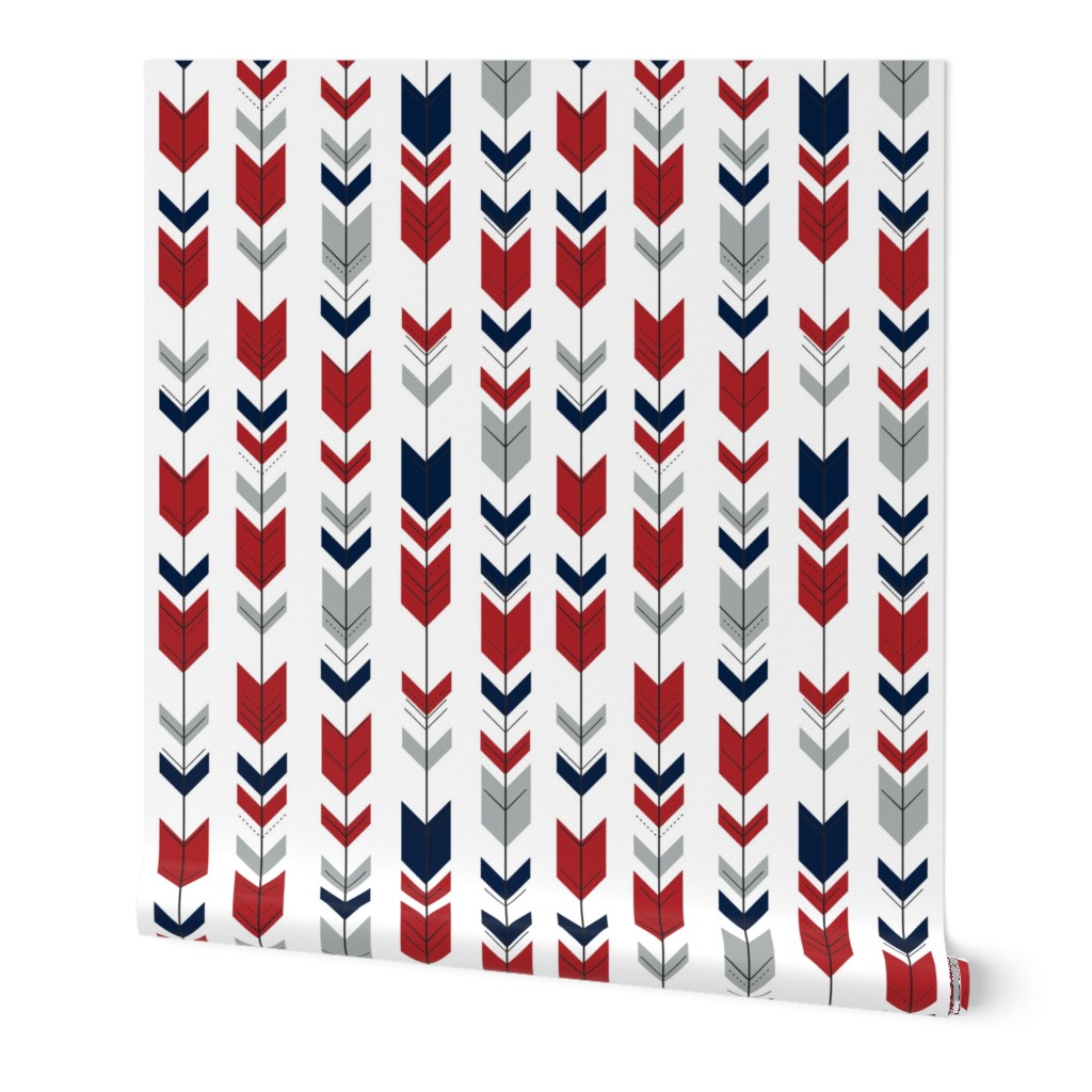 Fletching Arrows // Grey/Red/Navy