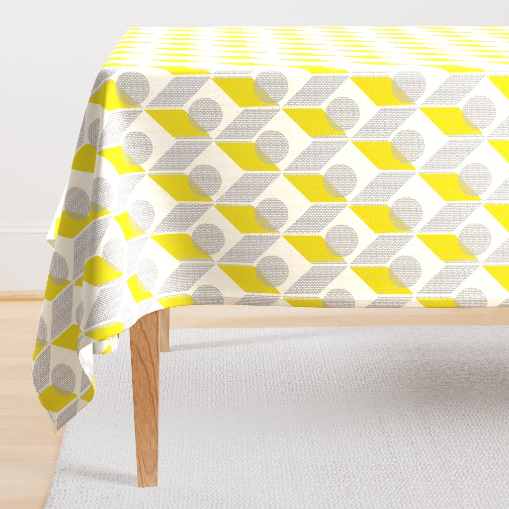 dots on tables-geometric-mid century mod