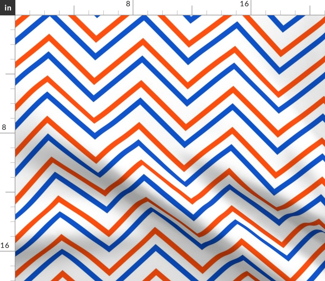 UF Chevron Blue, Orange White