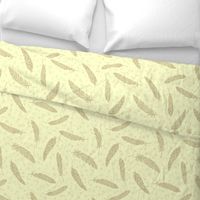birds of a feather - summercolors cream, gold and brown