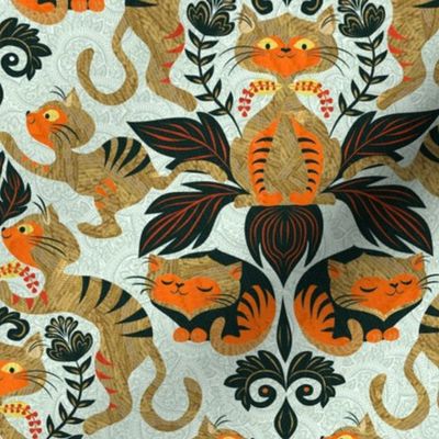 damask-cat-pattern
