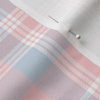 Donmaree Tartan ~ Dauphine, Versailles Fog, Trianon Cream and White 