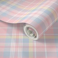 Donmaree Tartan ~ Dauphine, Versailles Fog, Trianon Cream and White ~ Wool 