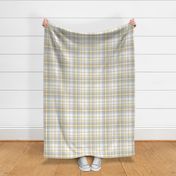 Donmaree Tartan ~  Versailles Fog, Trianon Cream, Gilt and White