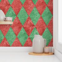 Harlequin Diamonds ~  Christmas ~ Gumdrop Mosaic