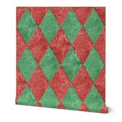 Harlequin Diamonds ~  Christmas ~ Gumdrop Mosaic