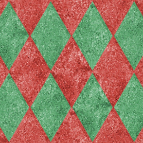 Harlequin Diamonds ~  Christmas ~ Gumdrop Mosaic