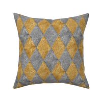 Harlequin Diamonds ~ Silver and Gold ~ Mosaic 