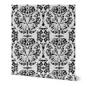 Cat Damask (Black&White)