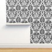 Cat Damask (Black&White)