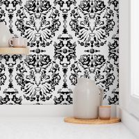 Cat Damask (Black&White)