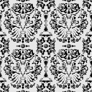 Cat Damask (Black&White)