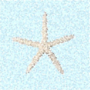 Nautical White Finger Starfish