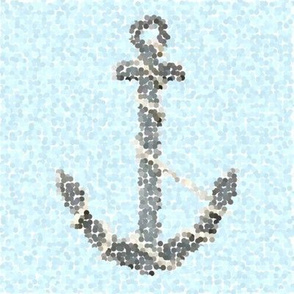 Nautical Anchor with Rope