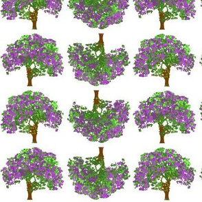 Happy Trees Purple Flowers