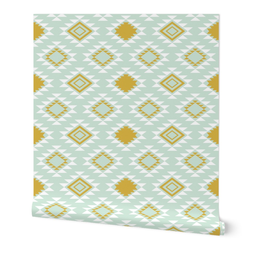 Mint Gold Aztec