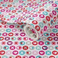 xoxo love and kisses valentine lover wedding pattern