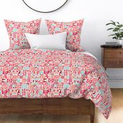 Folky Floral Geometrics (reds)