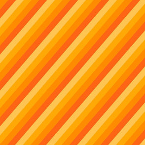 Diagonal orange toned stripes.