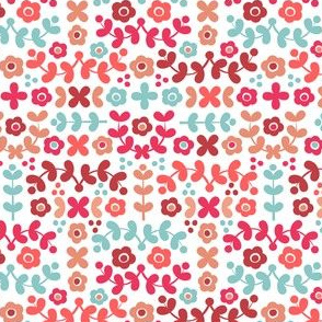 Folky Florals (reds)