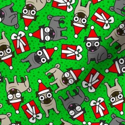Merry Pugs (Green)