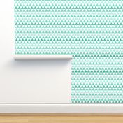 Ombre Triangle Mint SMALL scale